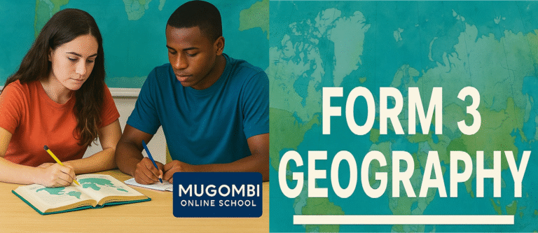 Form 3 Geography Full Course