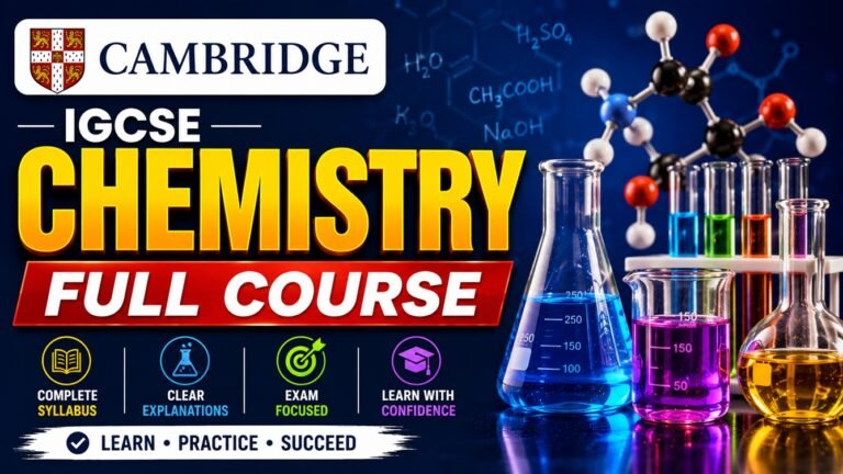 Cambridge IGCSE™ Chemistry 0620 Full Course (2026 -2028)