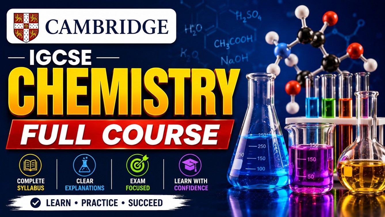 Cambridge IGCSE™ Chemistry 0620 Full Course (2026 -2028)